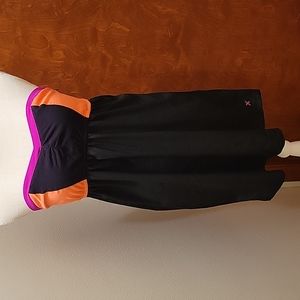 Hurley Color Block Strapless Dress with Sweetheart neckline in size M